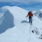 die letzten Meter zum Gipfel  .... Fineilspitze 3514m ... Ötztaler Alpen ...