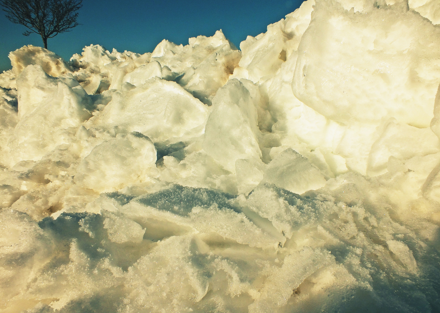 Die letzten Schnee- bzw. Eisberge...