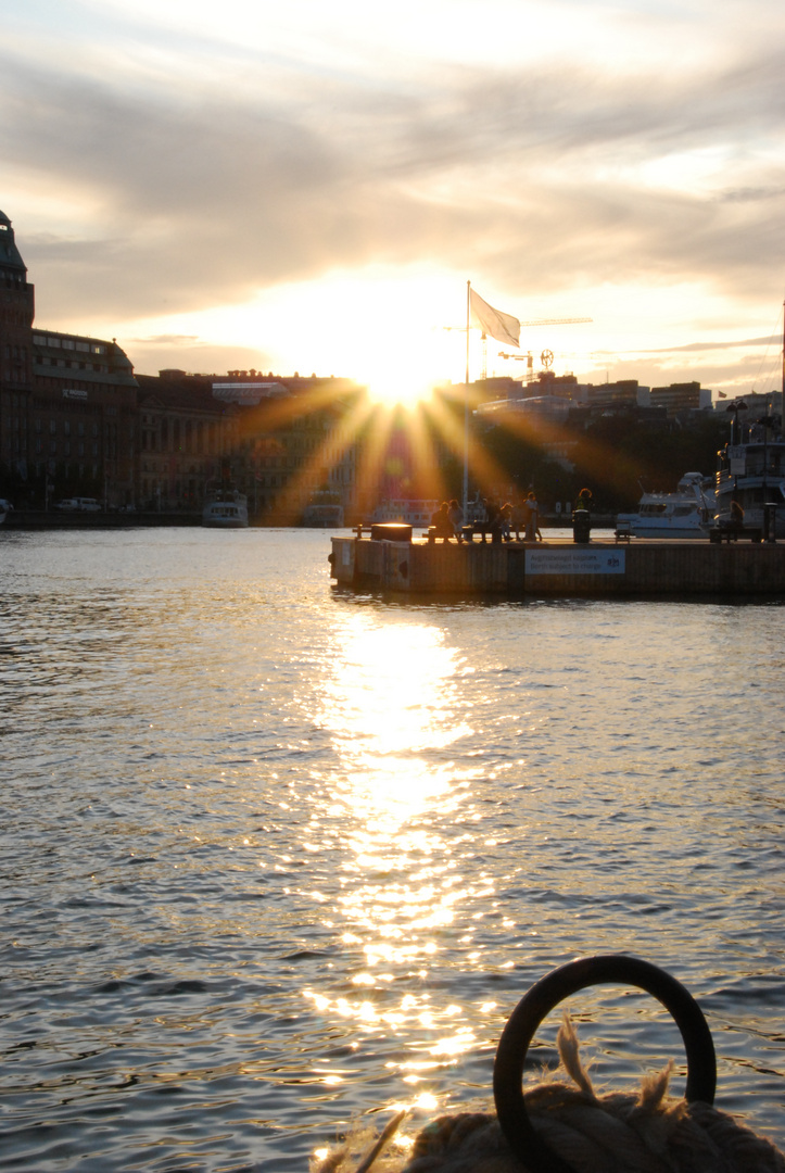 die letzten Sonnenstrahlen