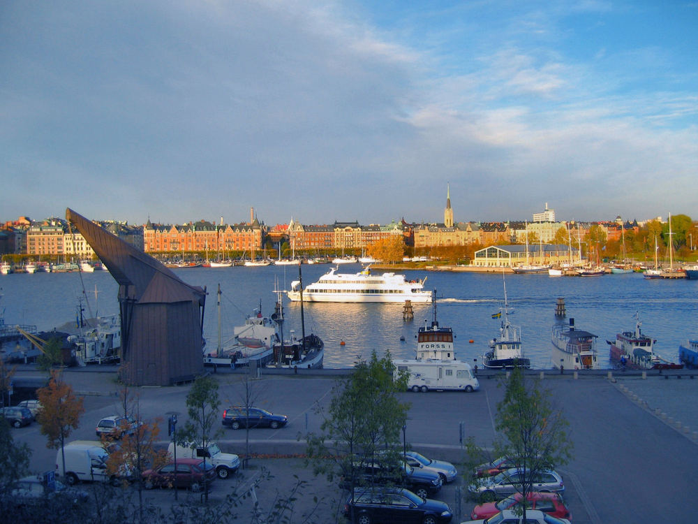 Die letzten Sonnenstrahlen auf Stockholm