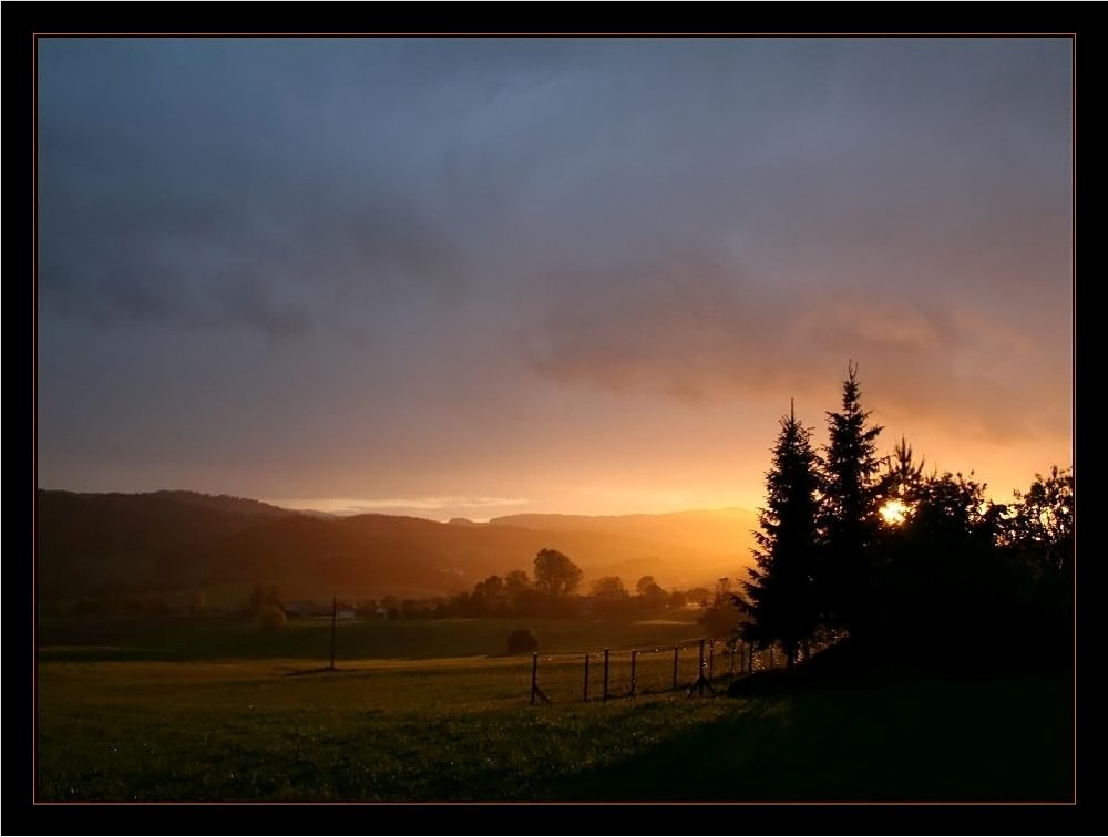 die letzten Sonnenstrahlen