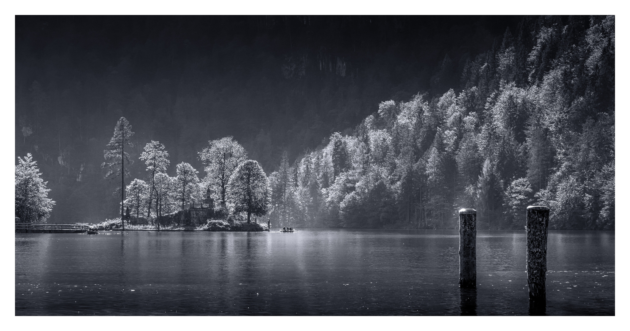 …die letzten Sonnenstrahlen des Tages am Königsee genießen…