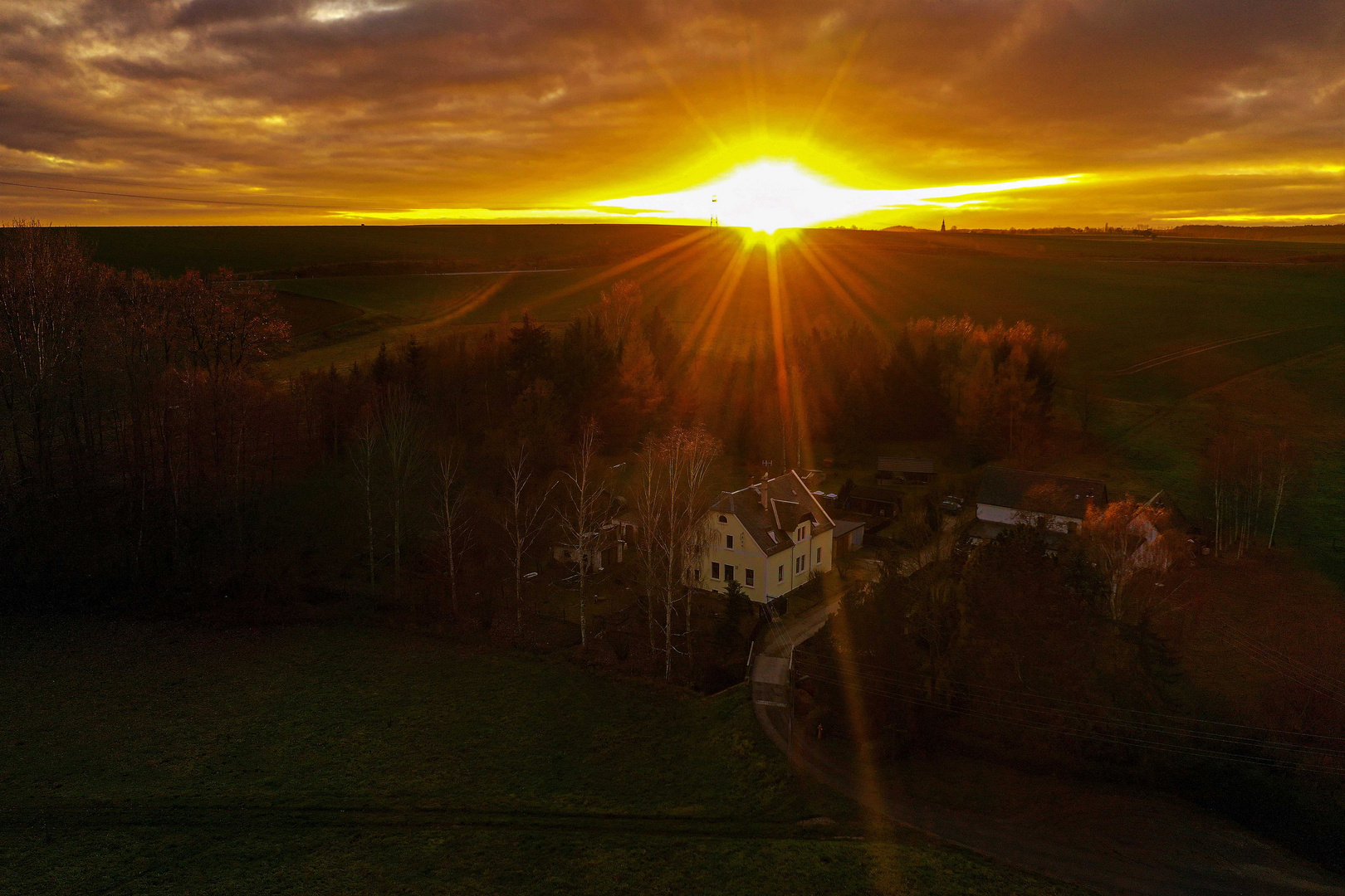 die letzten Sonnenstrahlen