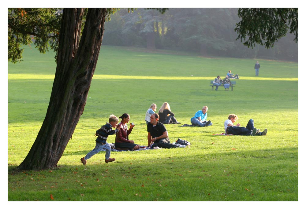 die letzten Sonnenstrahlen geniessen