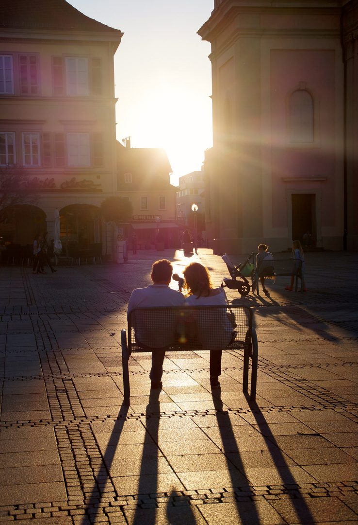 Die letzten Sonnenstrahlen genießen