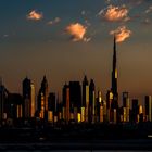 Die letzten Sonnenstrahlen über Dubai