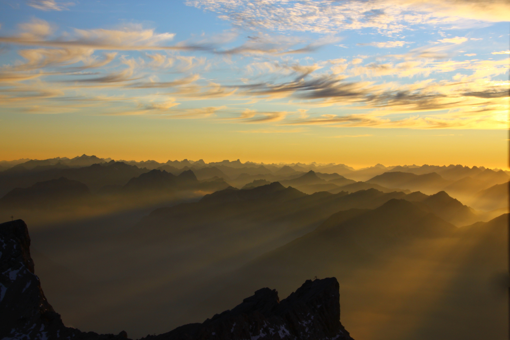 Die letzten Strahlen der Sonne