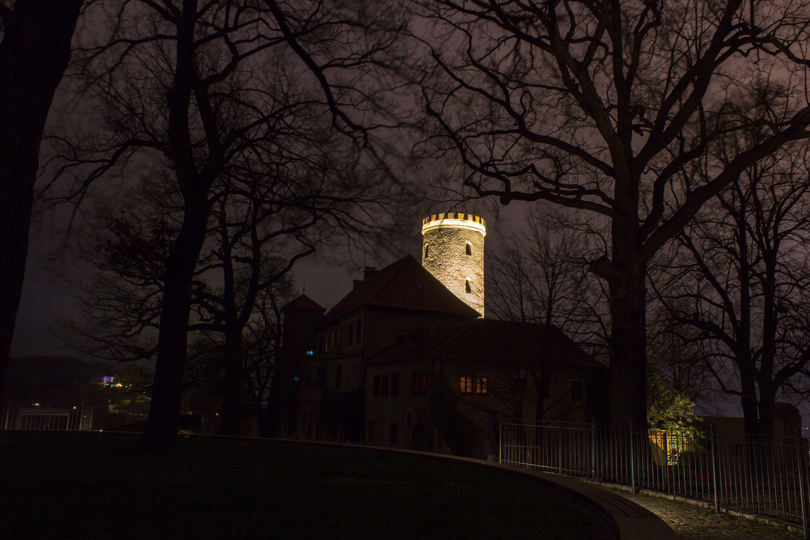 die leuchtende Sparrenburg