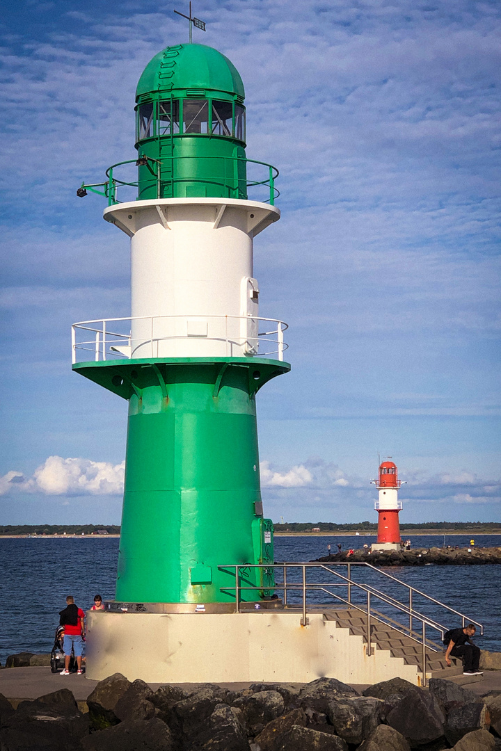 Die Leuchtfeuer von Warnemünde