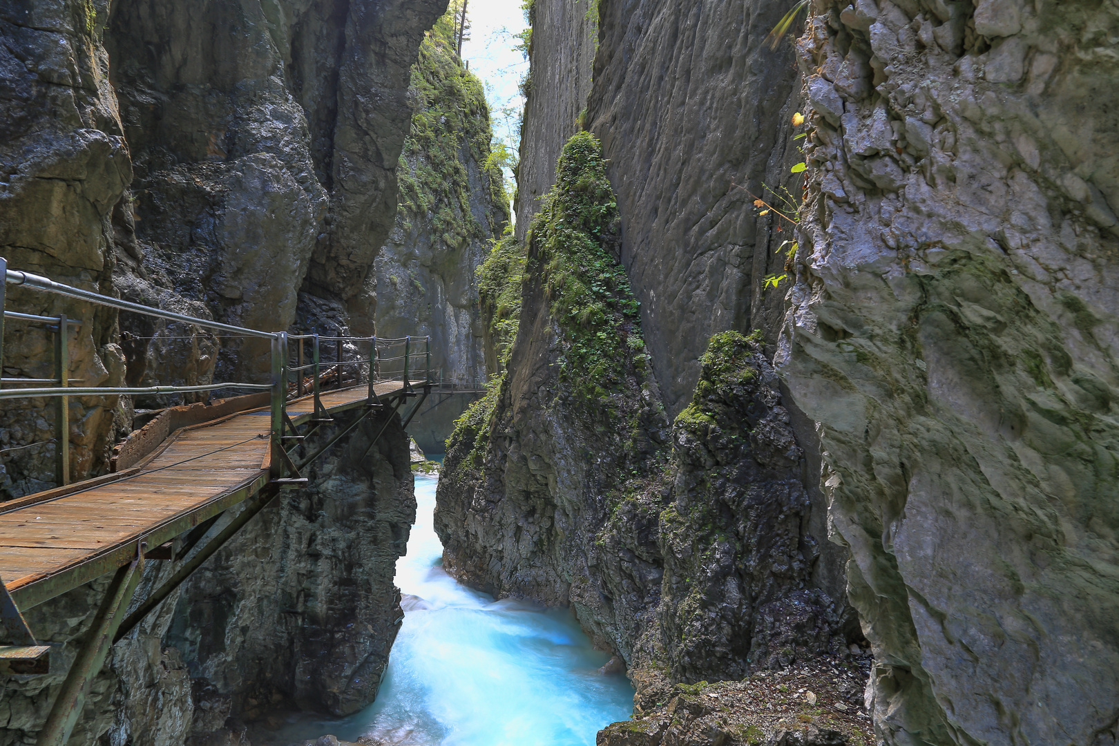 Die Leutaschklamm zwischen Mittenwald und Leutasch