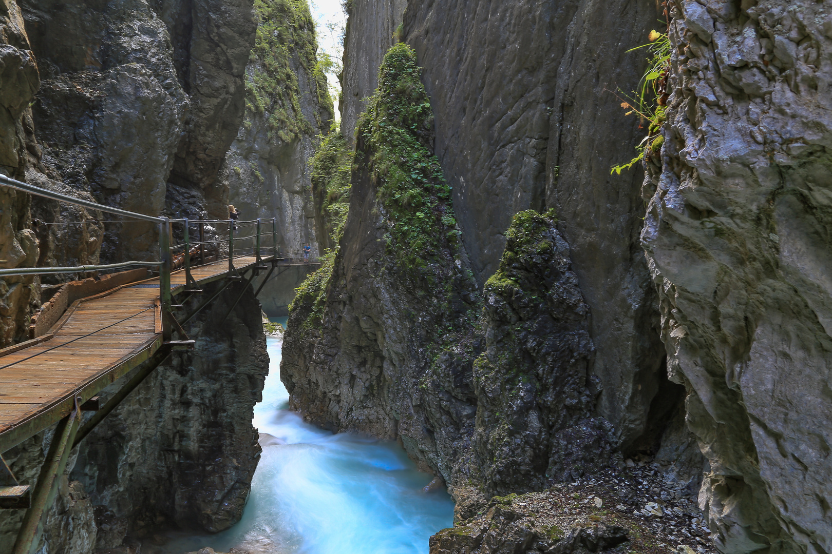 Die Leutaschklamm zwischen Mittenwald und Leutasch