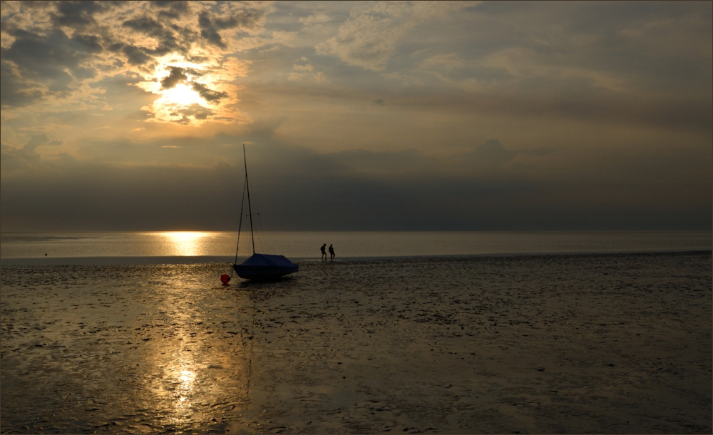 Die Lichtstimmung am Wattenmeer ...,