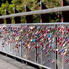 Die Liebesschlösser an der Thalkirchener Brücke