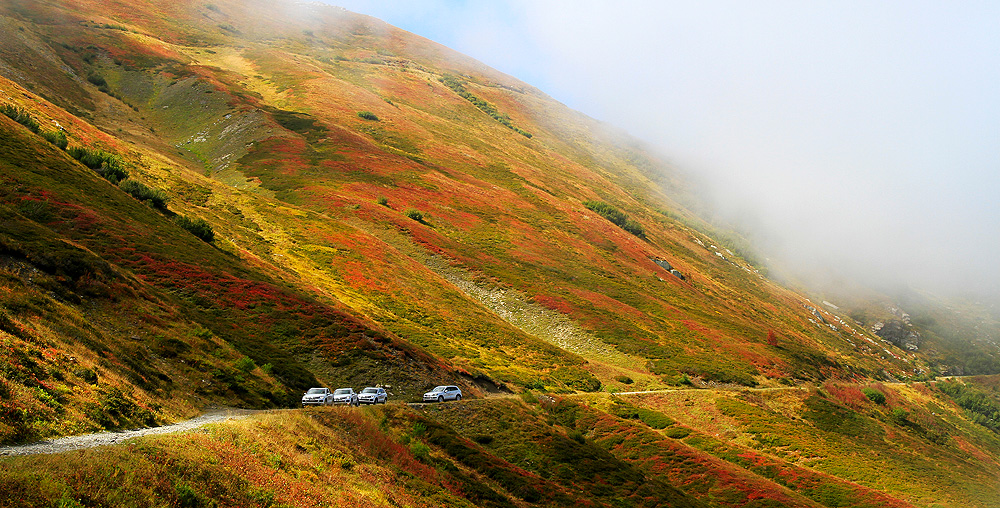 Die Ligurische Grenzkammstrasse im Herbst 2010