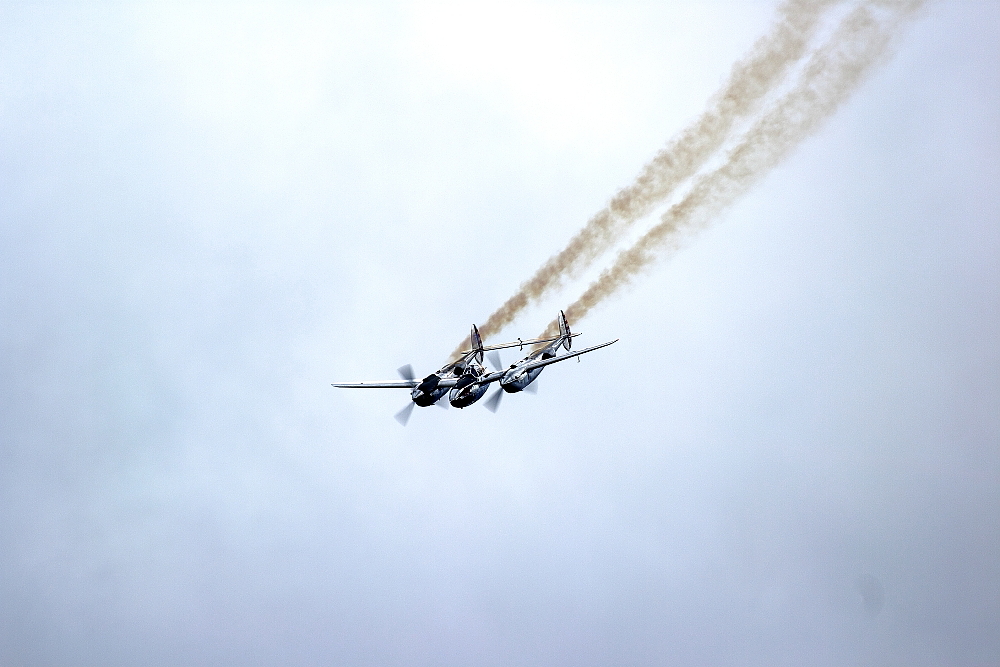 Die Lockheed P-38 Lightning - über der - highline179 - Reutte / Tirol