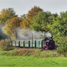 Die Lößnitzgrundbahn im Herbst