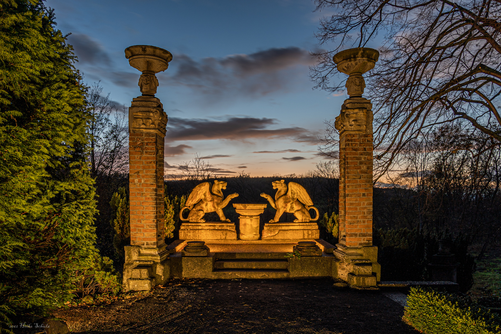 Die Löwen-Skulptur