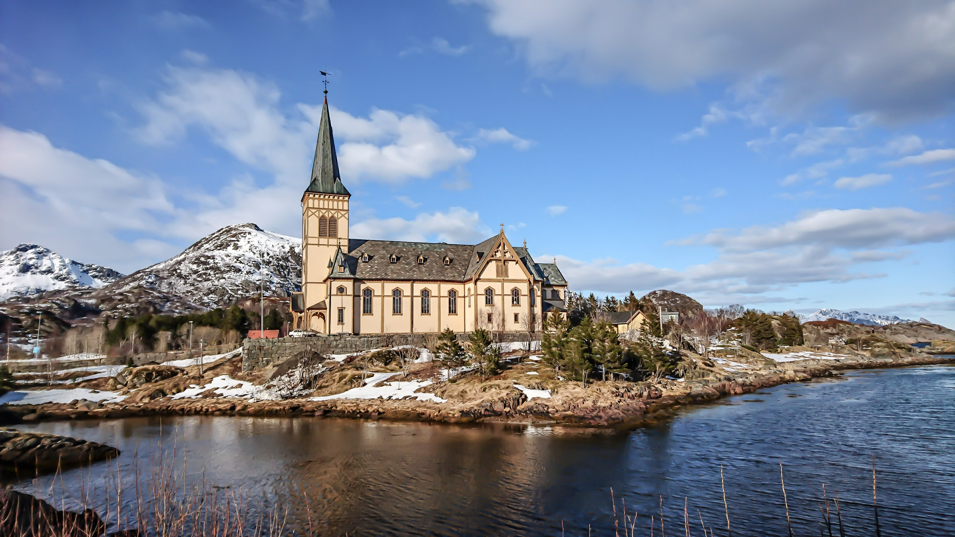 Die Lofoten-Kathedrale in Kabelvåg