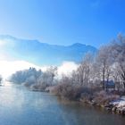 die Loisach fliesst in den Kochelsee