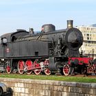 die  Lok 118-005 am Bahnhof in Görz