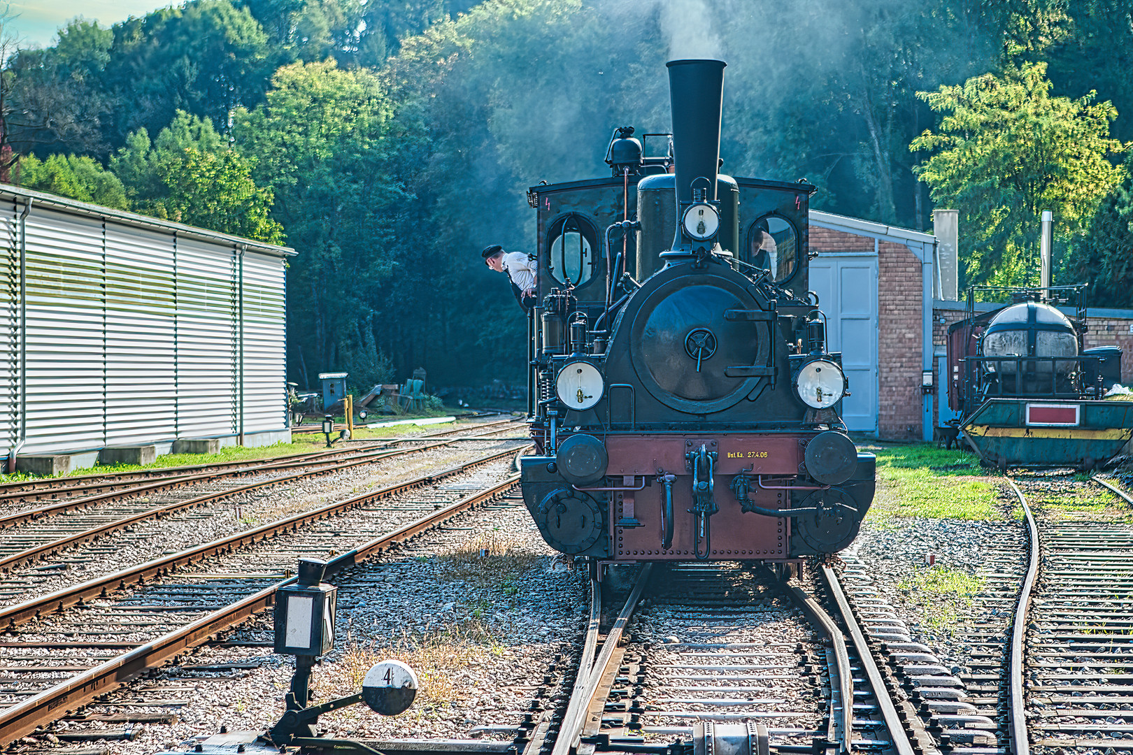 Die Lok 7 der Kandertalbahn