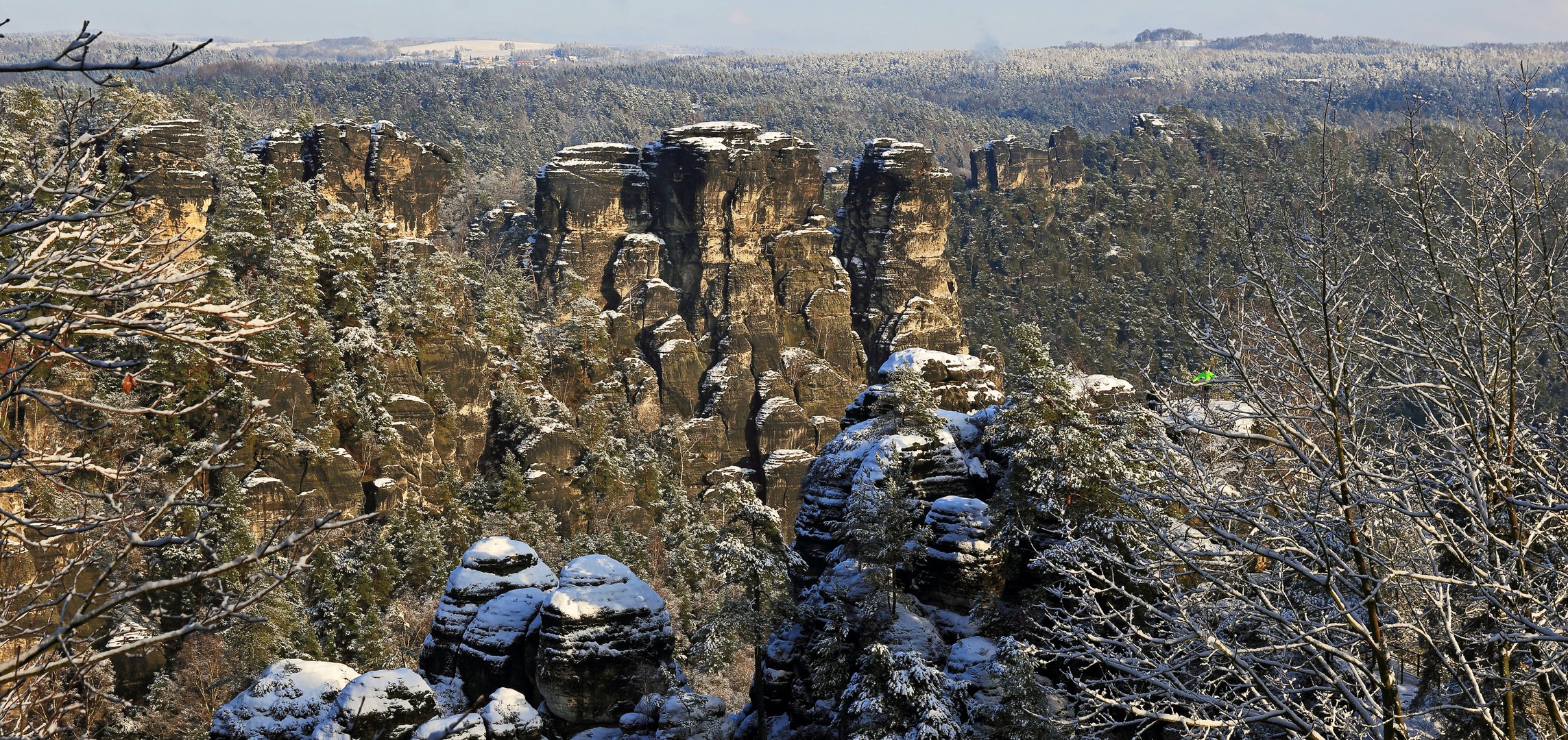 Die Lokomotive und die Gans hatten nur eine kurze Winterfreude auf der Bastei...