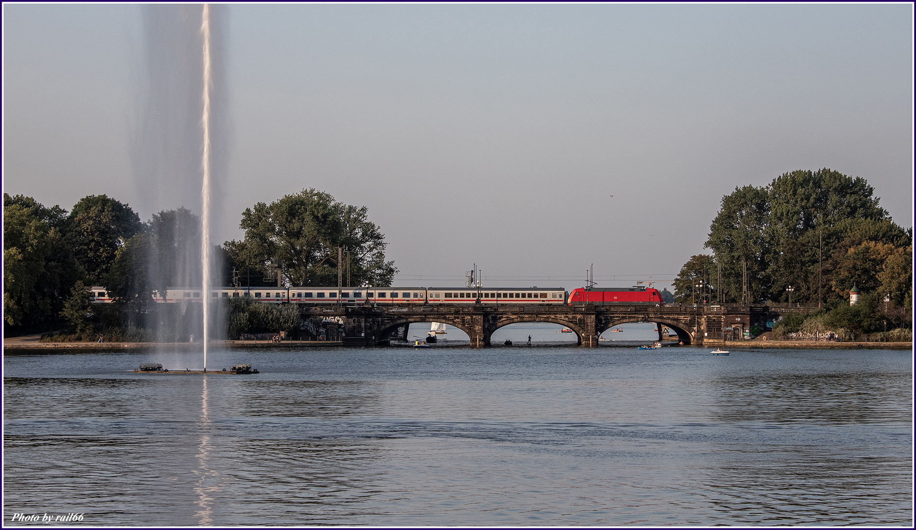 Die Lomardsbrücke...