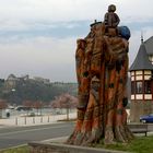 Die Loreley Baumskulptur in St. Goarshausen