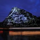 " Die Loreley " ( Lichtinstallation 2008 zur Luminale am Mittelrhein )