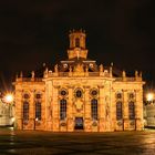 Die Ludwigskirche in Saarbrücken bei Nacht
