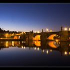 Die Mainbrücke bei Nacht