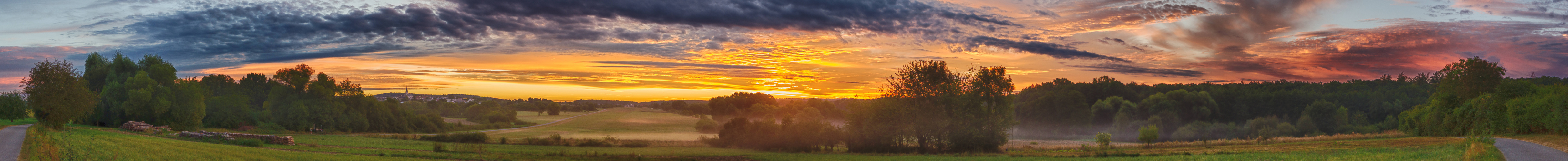 Die Malscher Au bei Sonnenaufgang