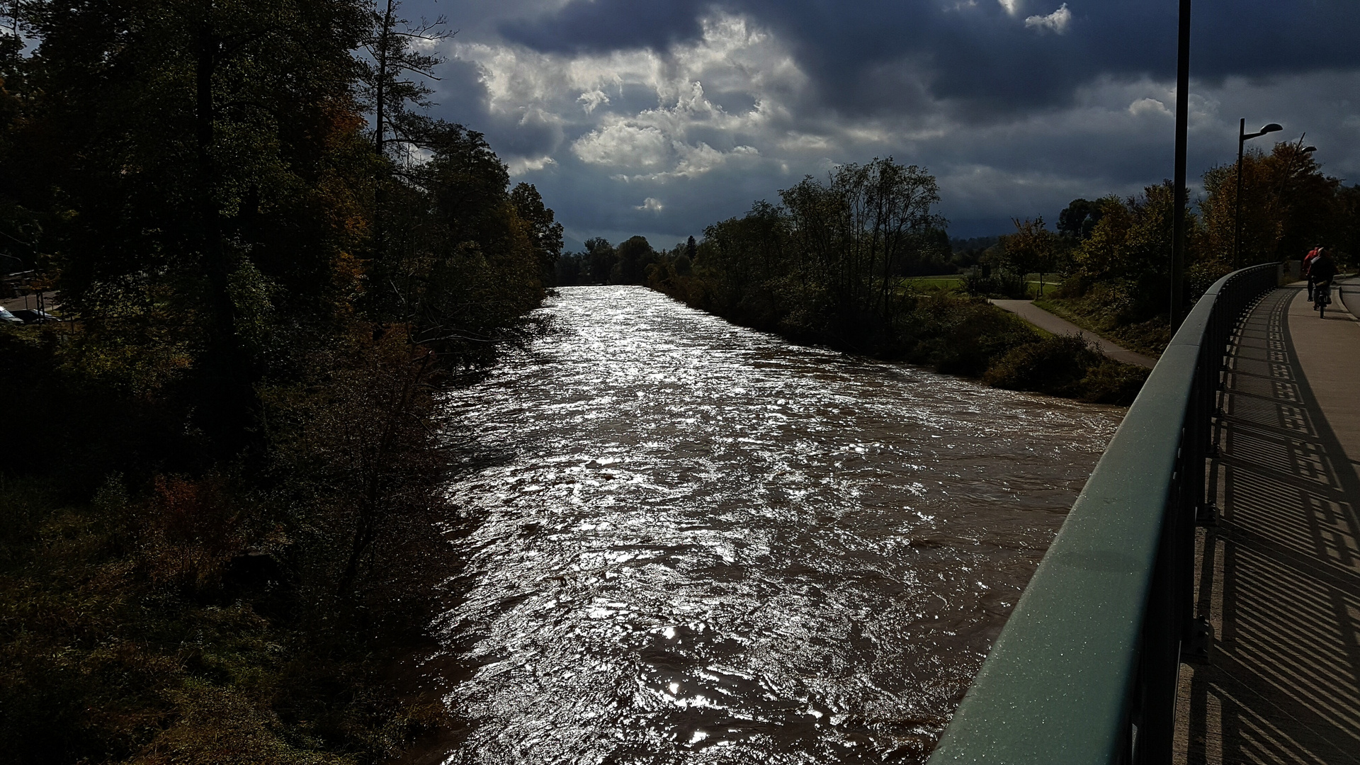 die Mangfall zwischen Bad Aibling und Kolbermoor / Obb