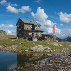 Die Marburger Hütte an der Flaggerscharte