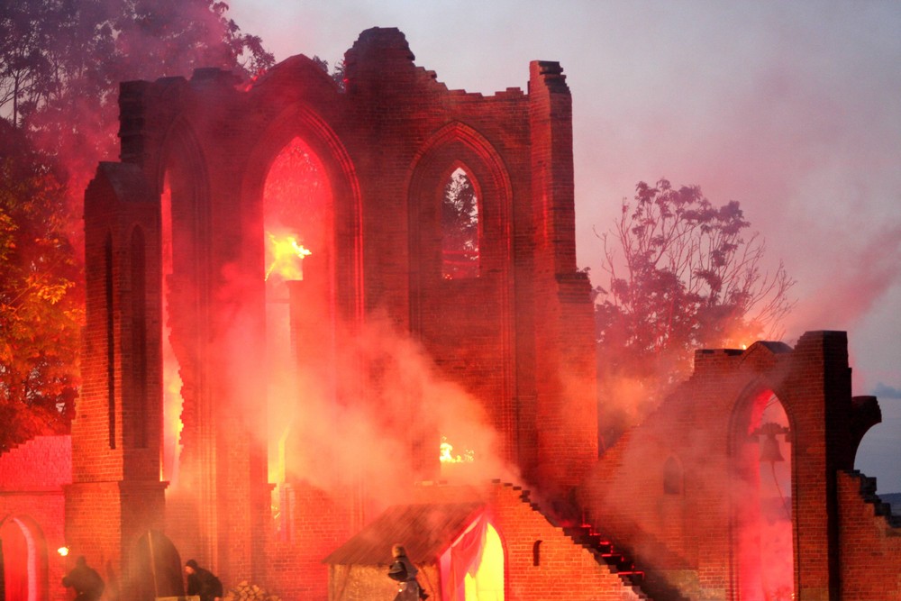 Die Marienkapelle der Störtebeker Festspiele in Ralswiek / Rügen