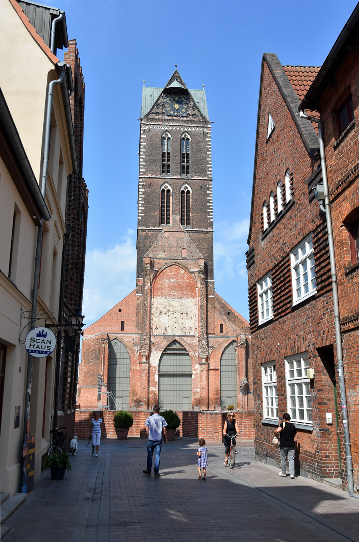 Die Marienkirche im Zentrum von Wismar