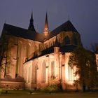 Die Marienkirche von Rostock zur Lichtwoche 2020