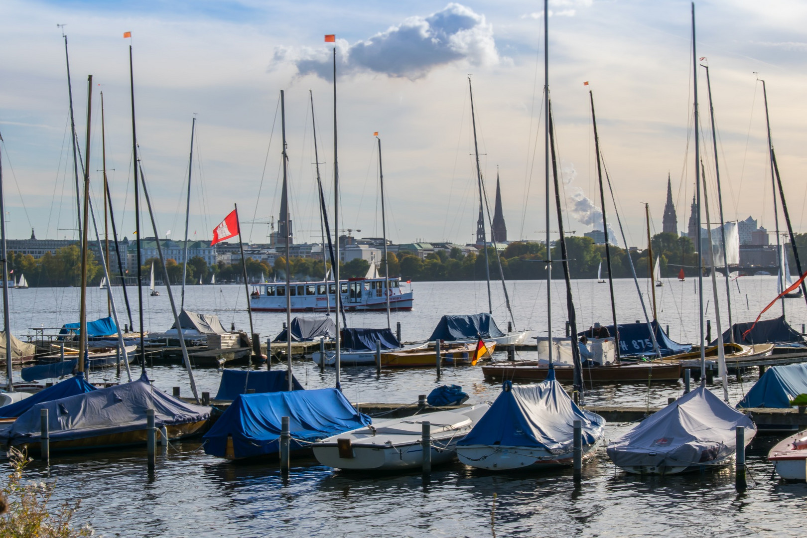 Die Marina an der Alster