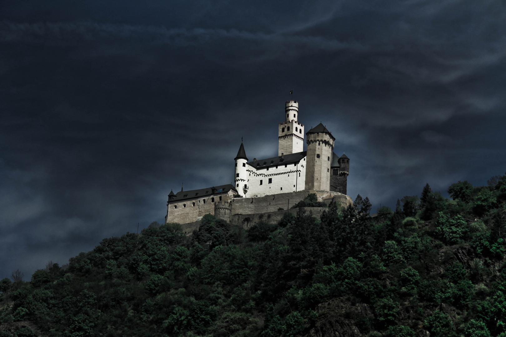 Die Marksburg im oberen Mittelrheintal und Weltkulturerbe