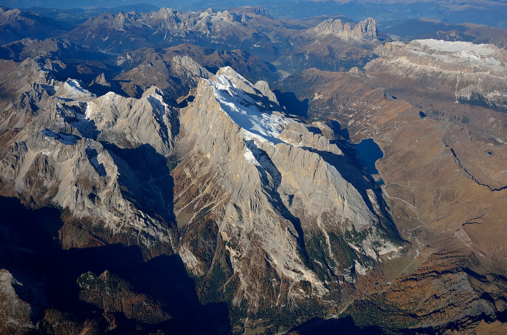 die Marmolata, höchster Berg der Dolomiten