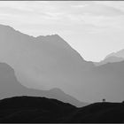 Die Marmolata, höchster Berg der Dolomiten, vom Coldaisee