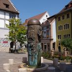 Die Martinssäule auf dem Engener Marktplatz