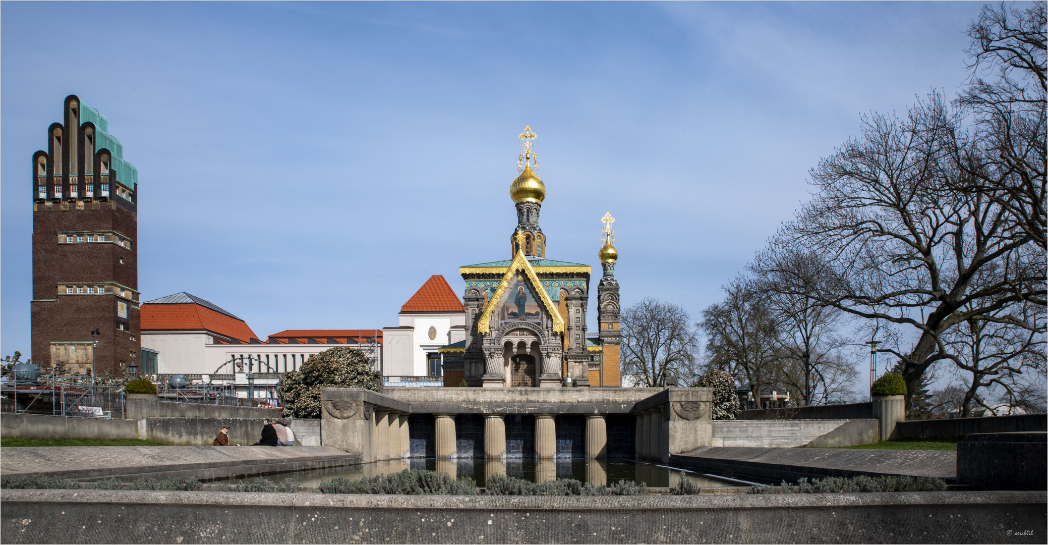 Die Mathildenhöhe Darmstadt... 