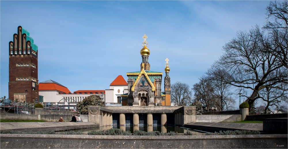 Die Mathildenhöhe Darmstadt... 