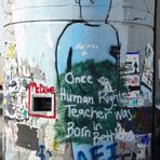 Die Mauer - "Once a human rights teacher was born in Bethlehem"