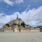 Die Mauern von Mont Saint Michel