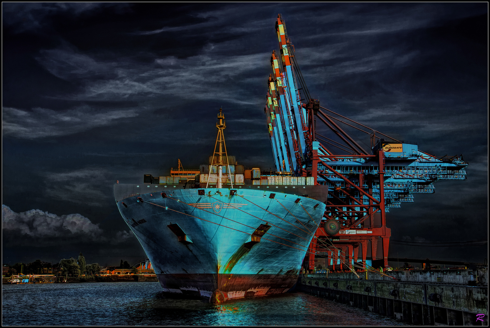 die Mayview-Maersk in Hamburg