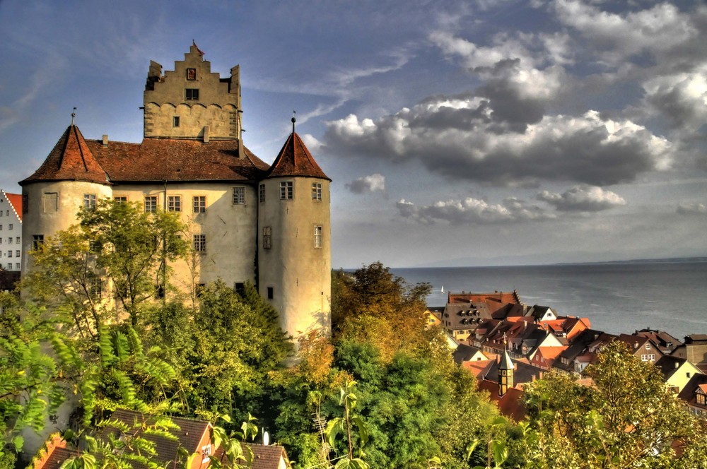 Die Meersburg ( originale Postkartenperspektive)