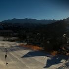 Die meisten Skifahrer schlafen noch ....