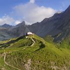 Die Memminger Hütte in den Lechtaler Alpen